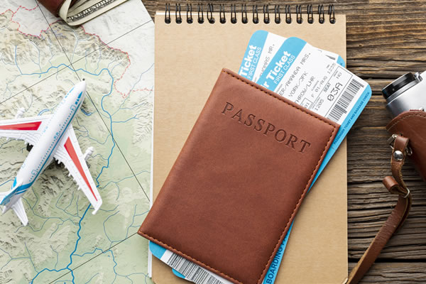 Suporte para retirada de passaportes